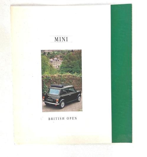 MINI British Open 1992 brochure., Livres, Autos | Brochures & Magazines, Utilisé, Enlèvement