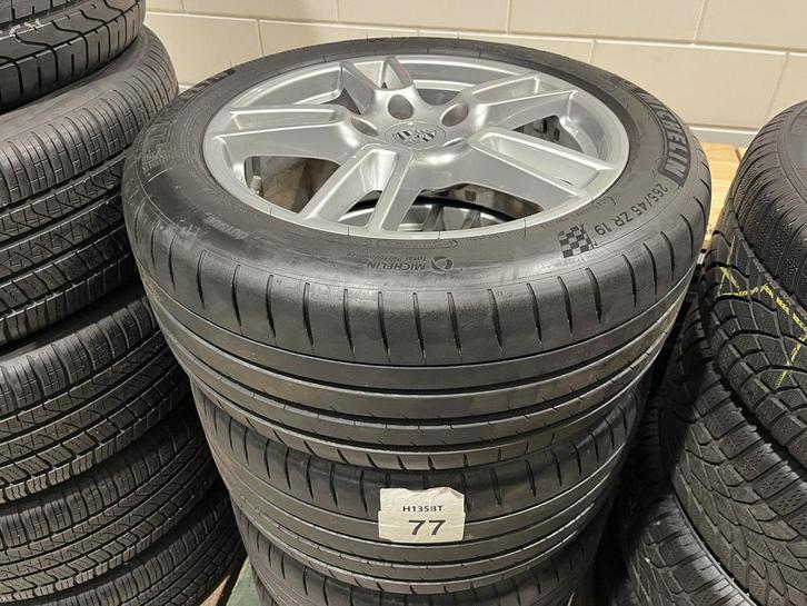 nr.77 4x Porsche Panamera LM velgen + Michelin zomerbanden 2, Auto-onderdelen, Banden en Velgen, Banden en Velgen, Zomerbanden