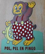 Pol, Pel en Pingo kartonnen staander 1968 Flock Indus Hansen, Comme neuf, Autres types, Autres personnages, Enlèvement ou Envoi