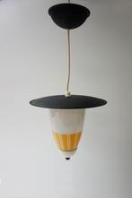 Retro vintage hallampje, hanglampje, Huis en Inrichting, Lampen | Hanglampen, Ophalen, Gebruikt, Glas, Vintage