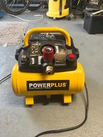 Compressor powerplus 6L vat, Doe-het-zelf en Bouw, Ophalen, Mobiel, 6 tot 10 bar, Zo goed als nieuw