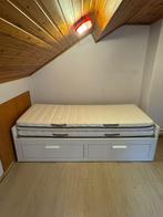 Ikea brimnes bed incl 2 matrassen, Maison & Meubles, Chambre à coucher | Chambres à coucher complètes, Enlèvement, Comme neuf