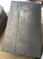 Houten salontafel met opbergruimte, Huis en Inrichting, Tafels | Salontafels, Ophalen, Gebruikt
