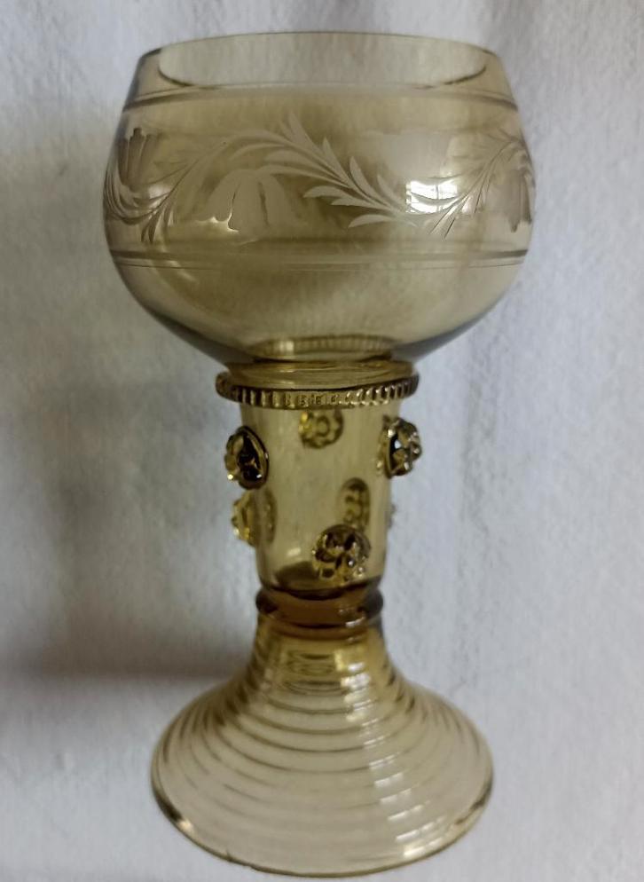 Antieke kristallen Roemer glazen, Antiek en Kunst, Antiek | Glaswerk en Kristal, Ophalen of Verzenden