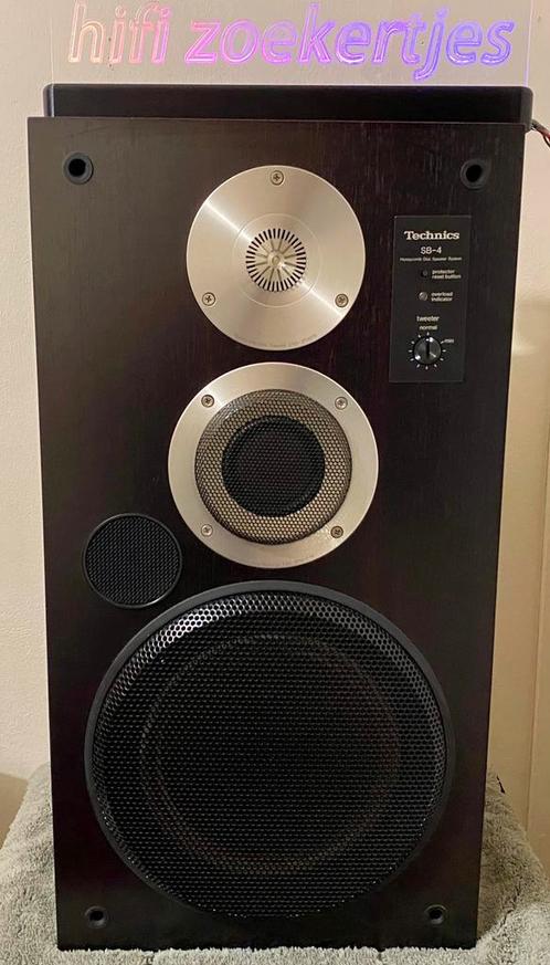 Technics SB-4 luidsprekers, Audio, Tv en Foto, Luidsprekerboxen, Zo goed als nieuw, Front, Rear of Stereo speakers, 60 tot 120 watt