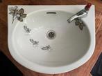 Vintage Bellino lavabo met bladeren motief, Doe-het-zelf en Bouw, Ophalen, Zo goed als nieuw, Steen, Wastafel