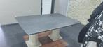 Table en marbre + 2 pieds à vendre, Maison & Meubles, Comme neuf, 100 à 150 cm, Rectangulaire, Autres matériaux