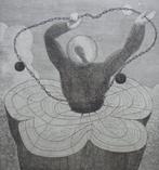 CLAUDE LYR / L' ATOME LIBERE / ZW-W ETS / 53x38cm / SIG, Ophalen of Verzenden