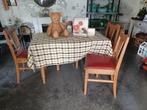 retro tafel en 4 stoelen in zeer goede staat, Antiek en Kunst, Antiek | Meubels | Stoelen en Sofa's, Ophalen