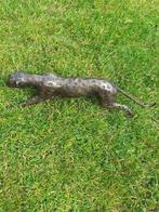 Schitterende panter in brons Cartier-stijl (dierlijk brons), Verzamelen, Ophalen of Verzenden, Gebruikt, Wild dier, Beeldje of Figuurtje