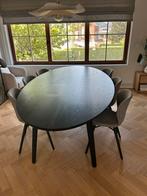 Juntoo, Huis en Inrichting, Tafels | Eettafels, Ophalen, Zo goed als nieuw, Ovaal, Eikenhout