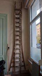 Houten uitschuifladder, Doe-het-zelf en Bouw, Ladders en Trappen, Ophalen