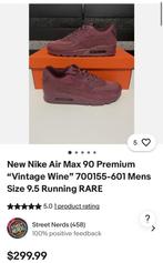 NIEUWE Nike air max premium vintage wine red, Kleding | Heren, Schoenen, Overige kleuren, Nike Air, Nieuw, Ophalen of Verzenden