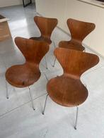Arne Jacobsen 7 series chairs originele uitgave fritz hansen, Huis en Inrichting, Stoelen, Ophalen, Gebruikt, Vier, Hout