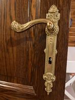Deurbeslag messing klink, Antiek en Kunst, Ophalen, Brons