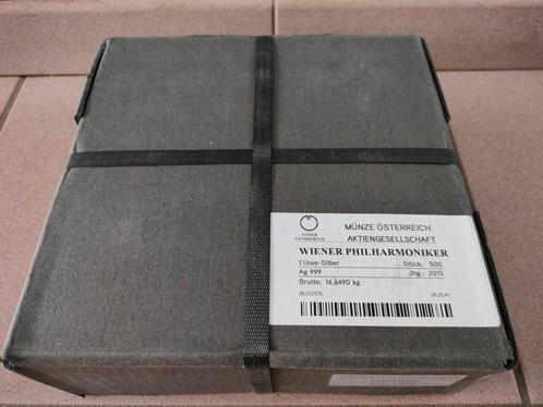 Monsterbox Philharmoniker Oostenrijk 2015 x 500 Oz zilver, Timbres & Monnaies, Métaux nobles & Lingots, Argent, Enlèvement ou Envoi