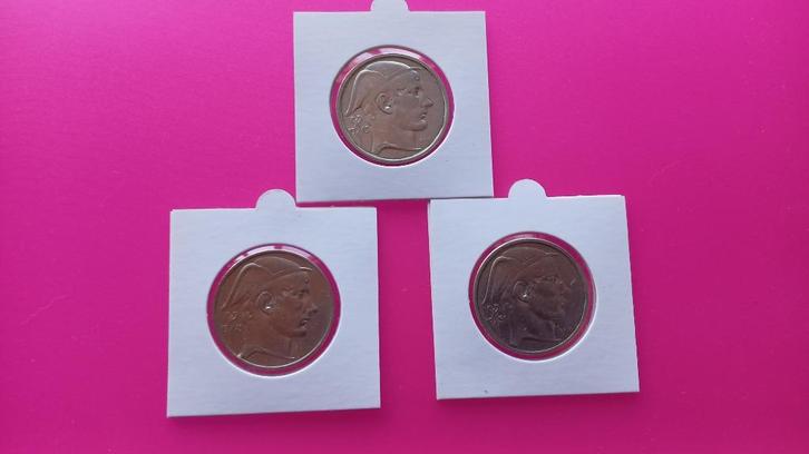 Belgique 50 frs en Argent 835/..., Postzegels en Munten, Munten | België, Losse munt, Zilver, Zilver, Ophalen of Verzenden