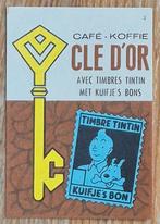 Kuifje's Bon luciferetiket Clé d'Or Tintin Hergé, Verzamelen, Ophalen of Verzenden, Kuifje, Zo goed als nieuw, Overige typen