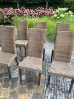 6 Rotan stoelen New Wicker Generation, Huis en Inrichting, Ophalen, Gebruikt, Bruin, Riet of Rotan