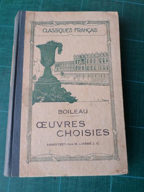 Boileau - œuvres choisies (annotées par l’Abbé J.C.) – 1930, Boeken, Literatuur, Gelezen, Europa overig, Ophalen of Verzenden
