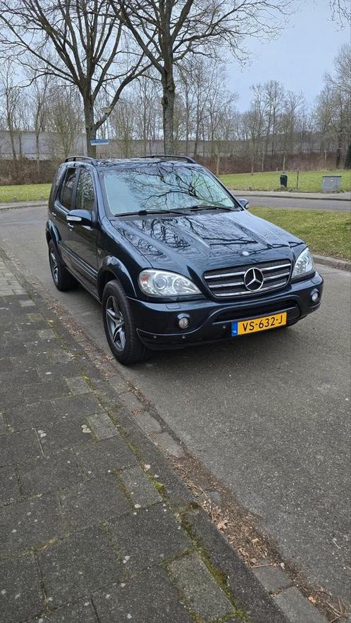 Mercedes ML 400 CDI, Auto's, Mercedes-Benz, Particulier, Diesel, 5 deurs, Automaat, Blauw, Beige, Leder, Ophalen