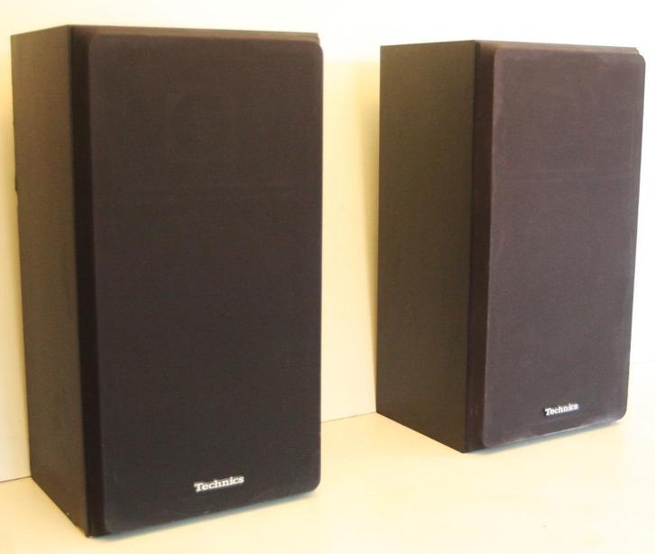Technics SB-3410 Speakers / 100 Watt / 8 Ohm / 2-Way System, Audio, Tv en Foto, Luidsprekerboxen, Zo goed als nieuw, Front, Rear of Stereo speakers