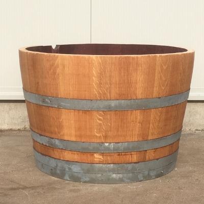 Halve wijnvaten geschikt voor planten en vijvers, Tuin en Terras, Bloembakken en Plantenbakken, Zo goed als nieuw, Hout, Tuin