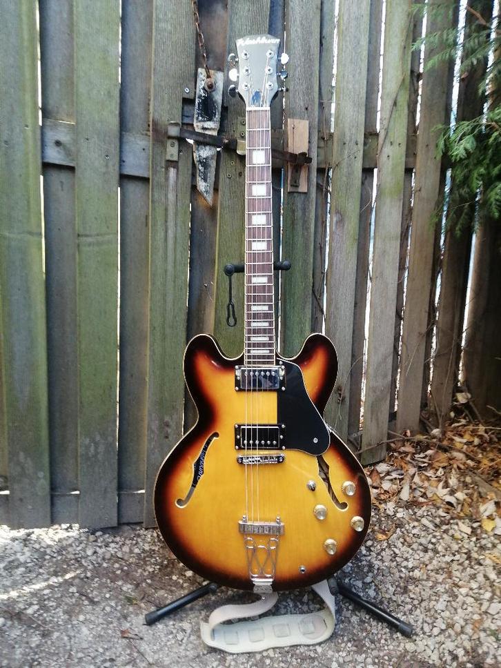 WASHBURN HB-35 (vintage - 80s), Musique & Instruments, Instruments à corde | Guitares | Électriques, Utilisé, Hollow body, Autres marques