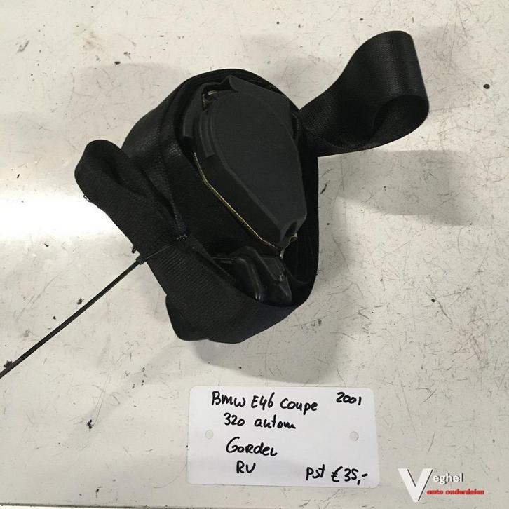BMW E46 320 Coupe 2001  Gordel Linksvoor of Rechtsvoor of Li, Auto-onderdelen, Interieur en Bekleding, Gebruikt, Ophalen of Verzenden