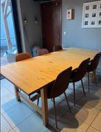 Stevige Eettafel. Blad heeft gebruiksporen!, Huis en Inrichting, Ophalen, Gebruikt
