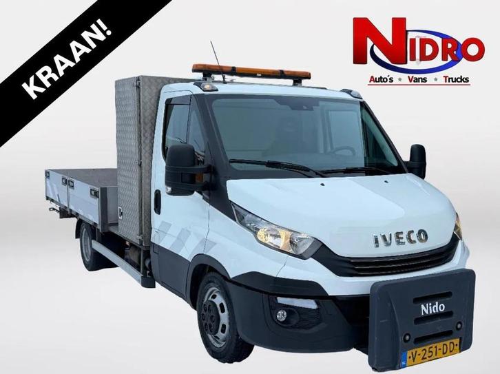 Iveco Daily 40C18 3.0 / Amco Veba 602T KRAAN / Euro 6 / AUTO, Auto's, Bestelwagens en Lichte vracht, Airbags, Airconditioning