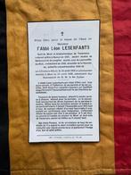 Avis de décès vétéran belge WW2, Enlèvement ou Envoi