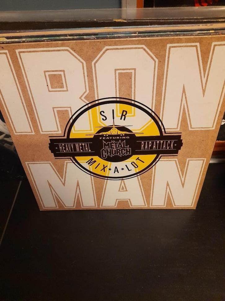 12" - sir mix a lot - iron man - vak 16, Cd's en Dvd's, Vinyl | Hardrock en Metal, Zo goed als nieuw, Ophalen of Verzenden