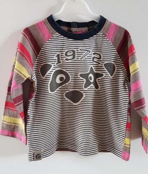 CATIMINI - T-shirt ligné, animal, 1972 - T.2 ans/86cm, Kinderen en Baby's, Babykleding | Maat 86, Gebruikt, Jongetje of Meisje