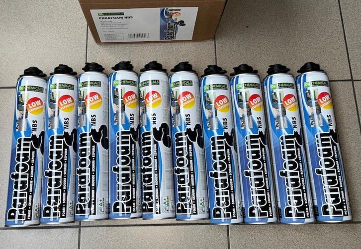 isolatieschuim PUR, 10 spuitbussen -->> KOOPJE, Doe-het-zelf en Bouw, Isolatie en Afdichting, Nieuw, Vloerisolatie, Muurisolatie