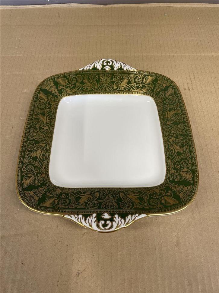 brood bord cake bord Wedgwood florentine arras green - W4170, Huis en Inrichting, Keuken | Servies, Zo goed als nieuw, Wedgwood