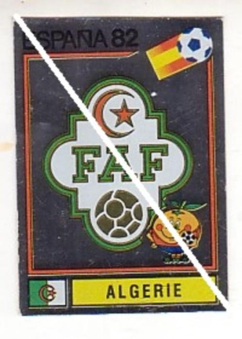 Panini/Espana 82/Algérie - Emblème, Collections, Articles de Sport & Football, Utilisé, Affiche, Image ou Autocollant, Envoi