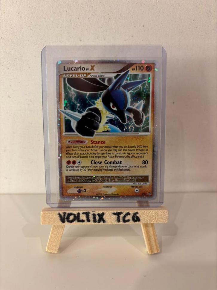 Lucario LV.X (DPPR 12), Hobby en Vrije tijd, Verzamelkaartspellen | Pokémon, Zo goed als nieuw, Losse kaart, Verzenden