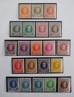 1922 - Koning Albert I (type Houyoux)compleet, 21 zegels, Spoor van plakker, Koninklijk huis, Ophalen of Verzenden, Zonder stempel