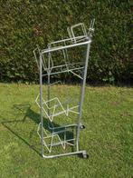 Présentoir à journaux ou brochures en 3 niveaux, sur roues,, Enlèvement, Utilisé