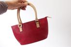 Rood/beige afgewerkt handtasje David Jones, Handtassen en Accessoires, Tassen | Damestassen, Ophalen of Verzenden, Zo goed als nieuw