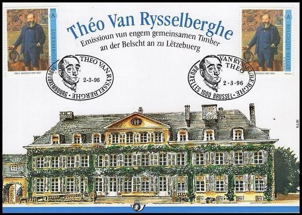 2627HK Herdenkingskaart postzegel Théo Van Rysselberghe, Postzegels en Munten, Postzegels | Europa | België, 1e dag stempel, Postfris