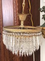 Oude / vintage  kristallen luster, Huis en Inrichting, Lampen | Kroonluchters, Ophalen