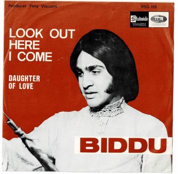 BIDDU - Look out  here I come / Daughter of love beschikbaar voor biedingen