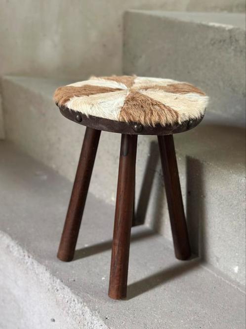 Springbok krukje, Huis en Inrichting, Krukjes, Gebruikt, Hout, Ophalen of Verzenden