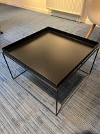 Lot de deux tables carrées en métal noir, Huis en Inrichting, 50 tot 100 cm, Minder dan 50 cm, Danois moderne, Gebruikt