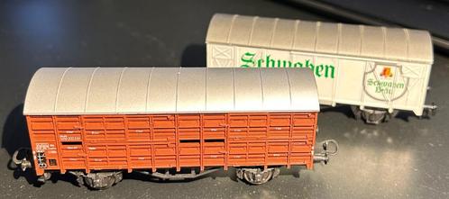 2293. 2 wagons couverts H0 Liliput., Hobby & Loisirs créatifs, Trains miniatures | HO, Utilisé, Wagon, Liliput, Enlèvement ou Envoi
