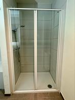 Dubbel opendraaiende douchedeur Hüppe - breedte 120cm, Doe-het-zelf en Bouw, Sanitair, Ophalen of Verzenden, Zo goed als nieuw