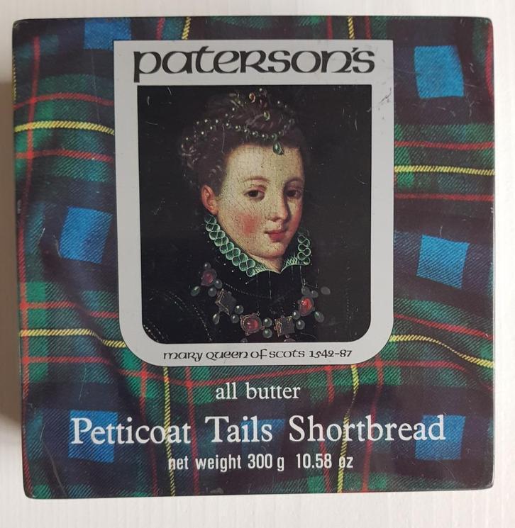 Schots blik, Paterson's shortbread, tartan, Marie Stuart, Verzamelen, Blikken, Gebruikt, Overige merken, Ophalen of Verzenden