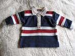 Donkerblauwe gestreepte baby jongens polo, 6 maand, 68, H&M, Ophalen of Verzenden, Zo goed als nieuw, Jongetje
